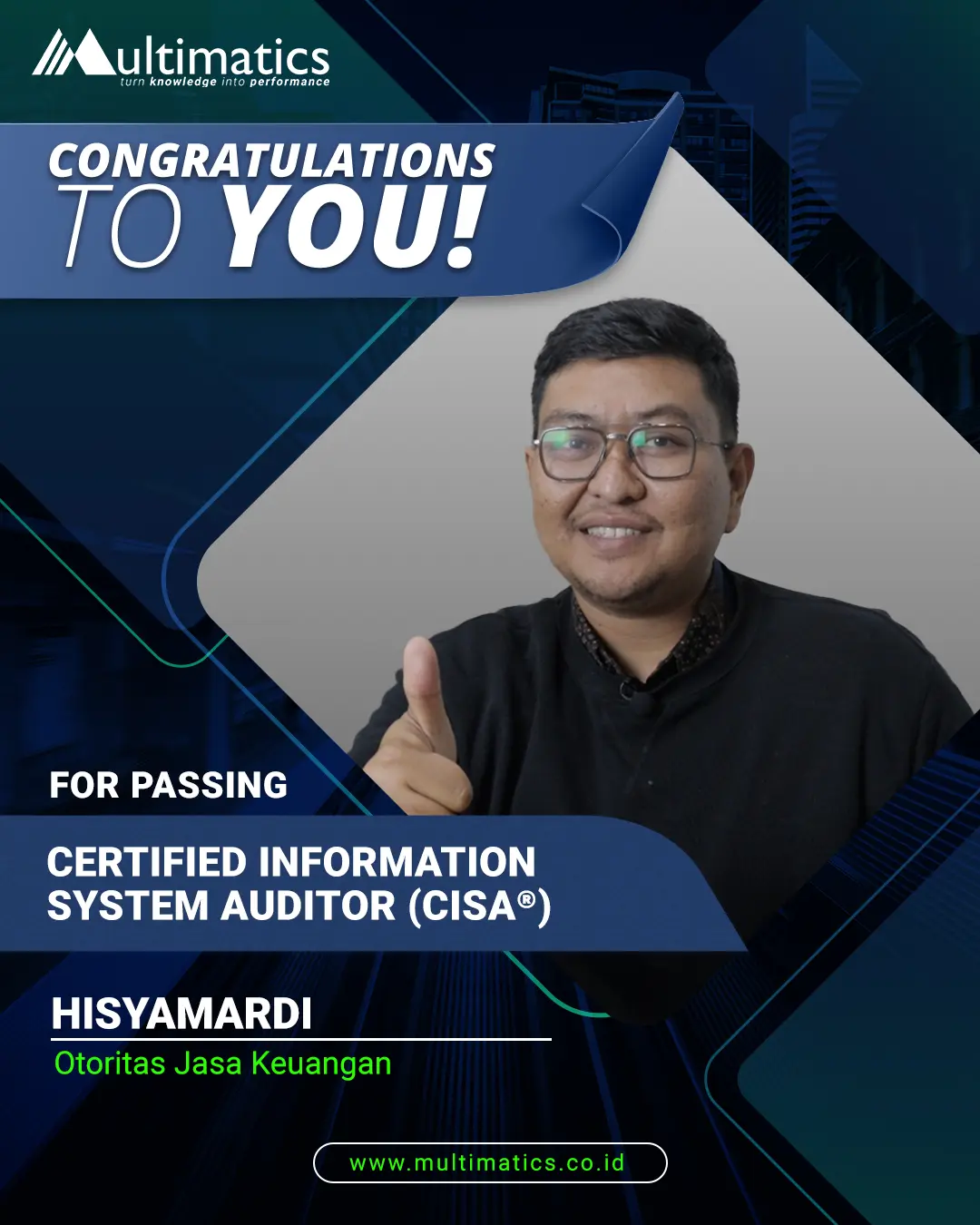 Hisyamardi - OJK (Testimonial CISA)