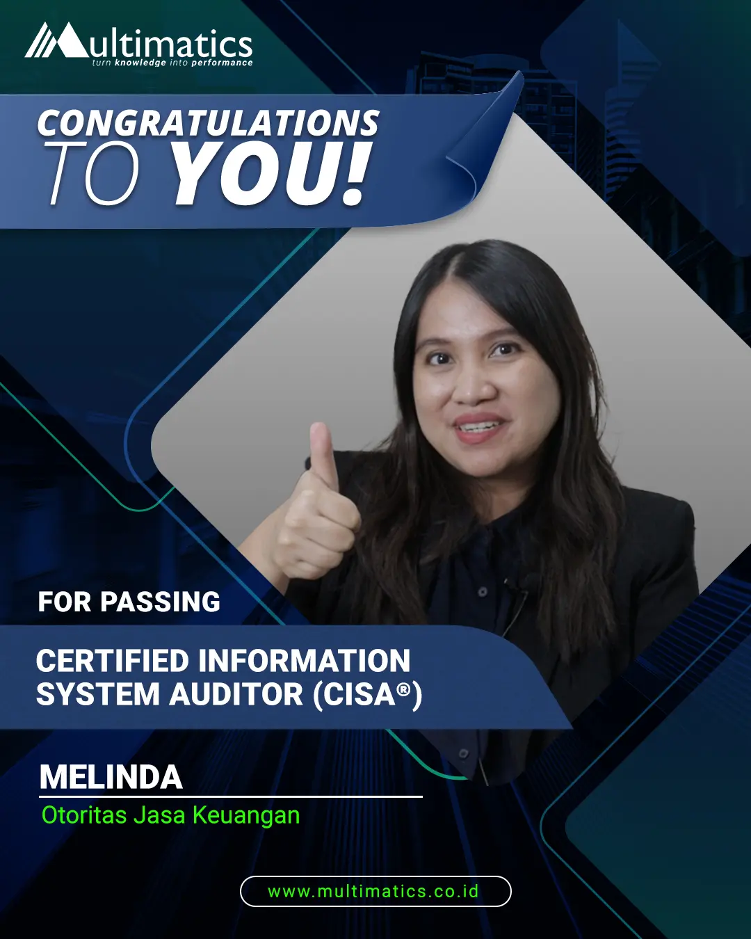 Melinda - OJK (Testimonial CISA)