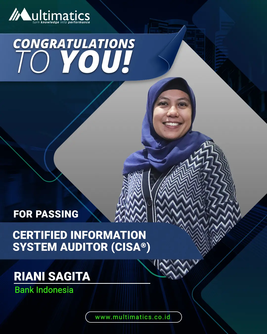 Riani Sagita - Bank Indonesia (Testimonial CISA)