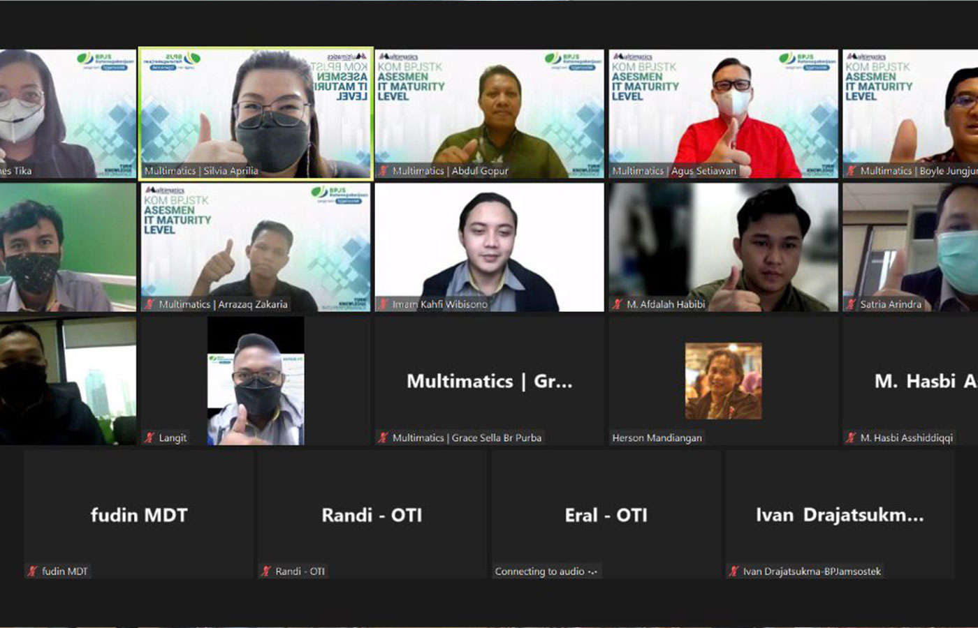 Assessment IT Maturity Level Tahun 2021 for BPJS Ketenagakerjaan