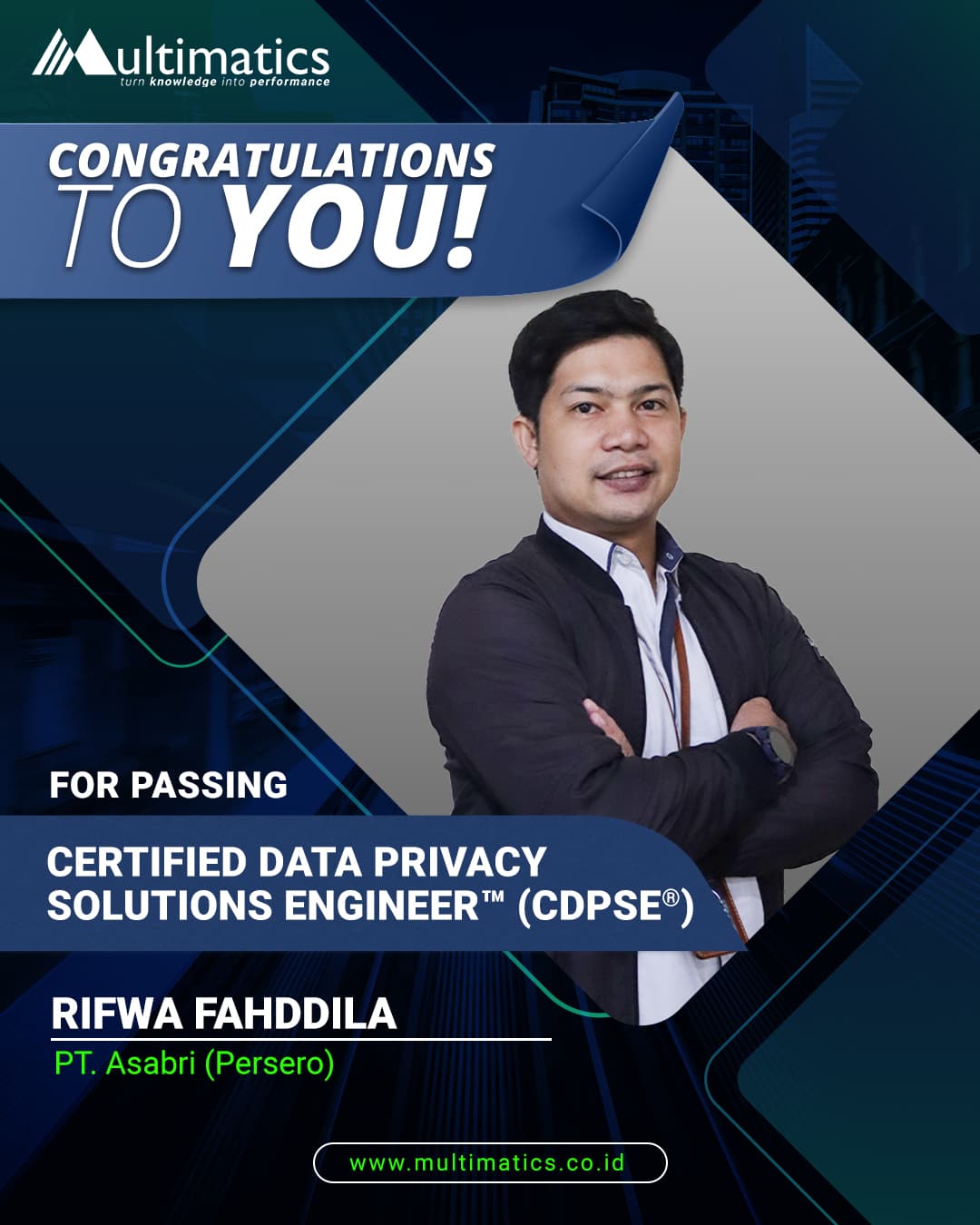 Rifwa Fahdilla - PT. Asabri (Testimonial CDPSE)