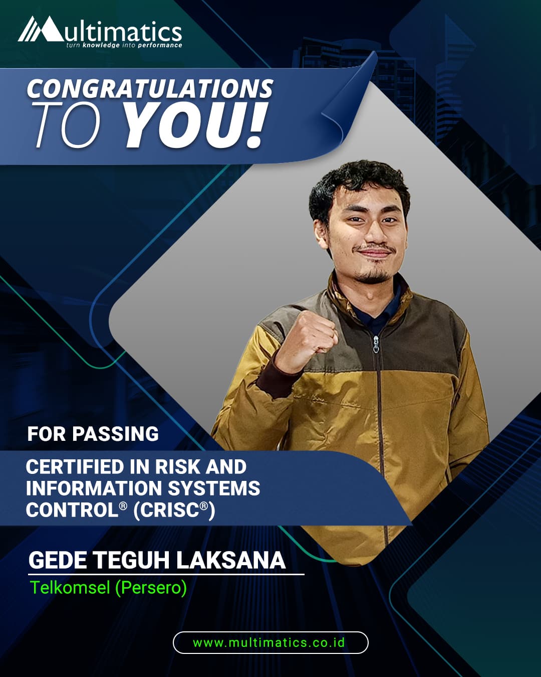 Gede Teguh - Telkomsel (Testimonial CRISC)
