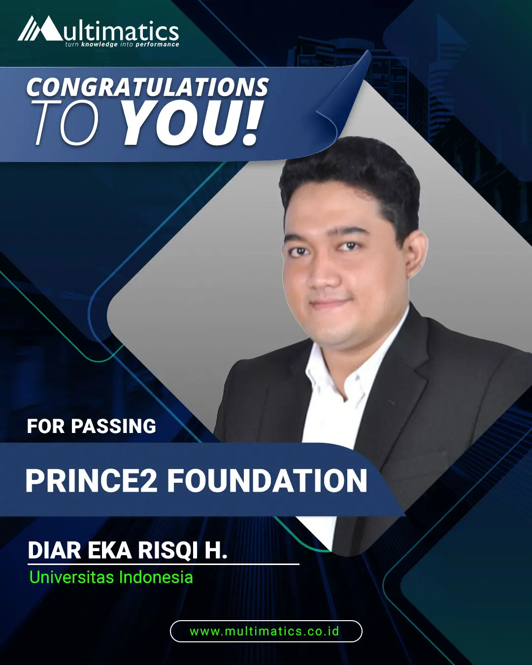 Diar Eka Risqi Hidayatullah (Testimonial Prince2 Foundation)