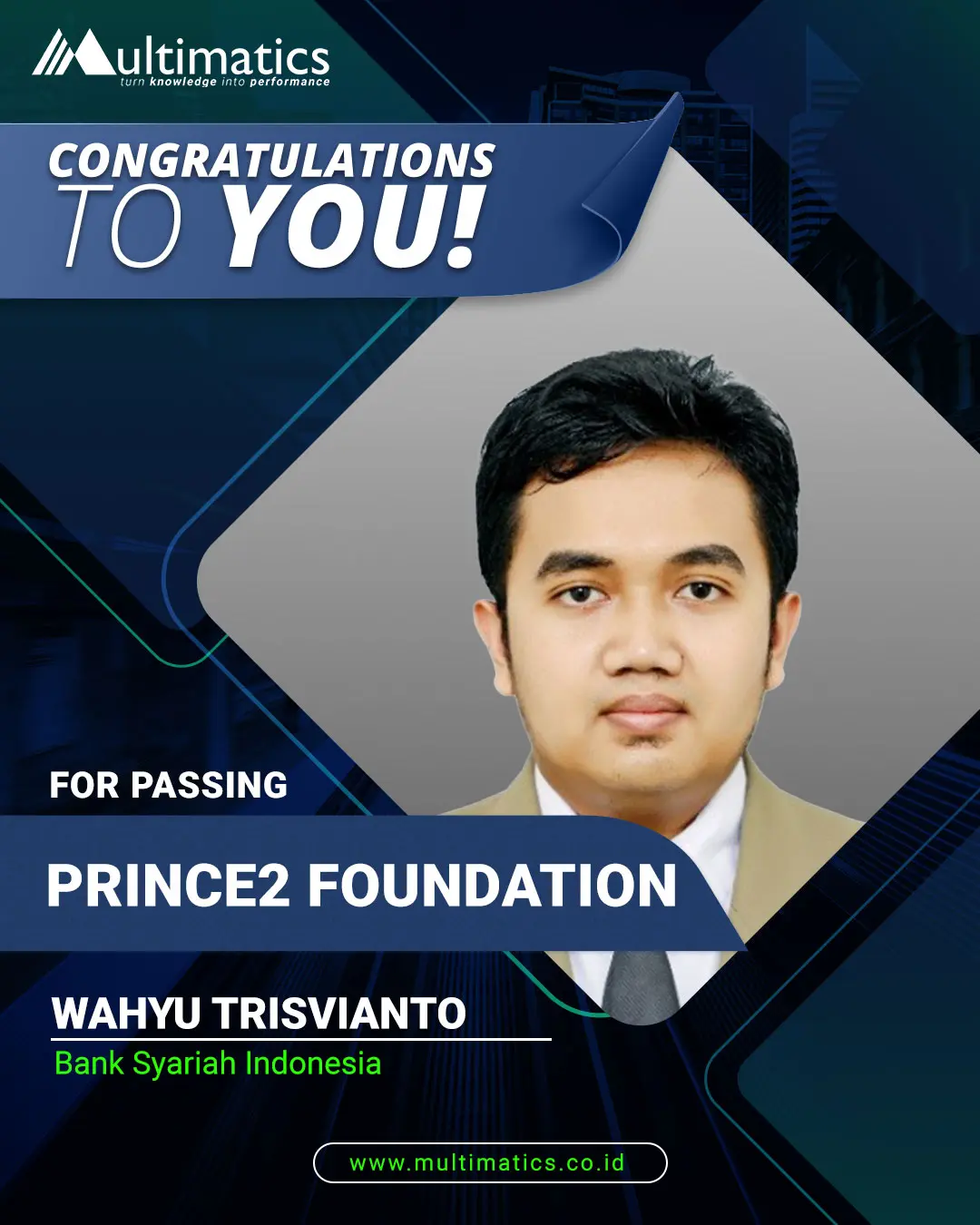 Wahyu Trisvianto (Testimonial Prince2 Foundation)